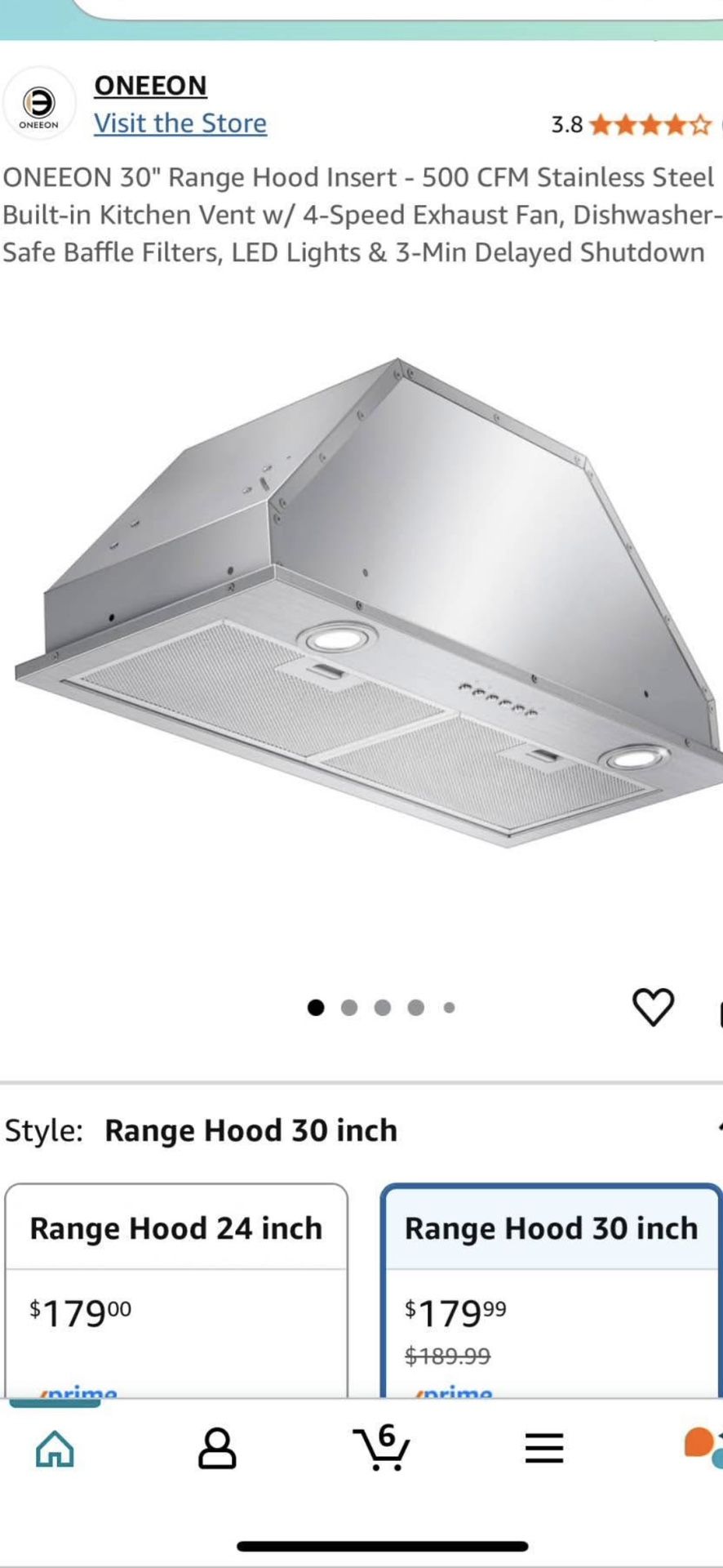 30 Inch Range Hood