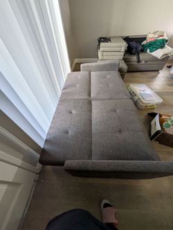 Sofa bed.