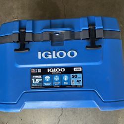 Igloo 50 QT Overland Ice Chest Cooler, Blue