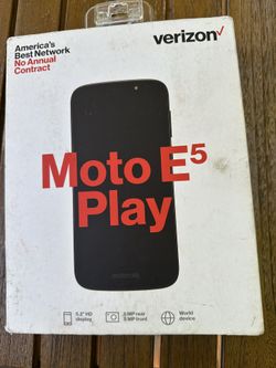 Motorola Moto E5 Play – Verizon Prepaid (Model: MOTXT19216PP)