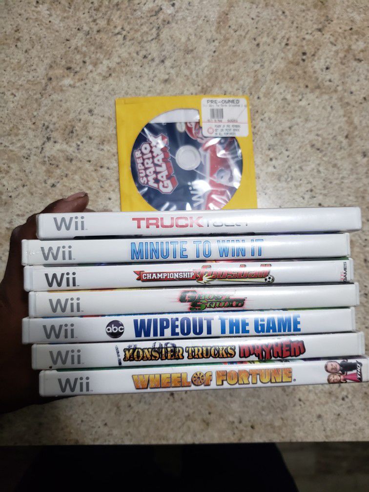Lot Of 8 Nintendo Wii Games
