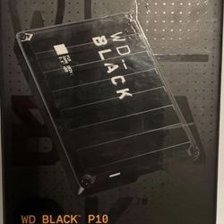 Western Digital WD - BLACK P10 4TB USB 3.2 Gen 1 Portable Gaming Hard Drive NEW