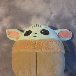 Squishmallow Baby Yoda The Child Star Wars Mandalorian Plush Toy