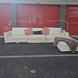 City Furniture White Sectional Couch