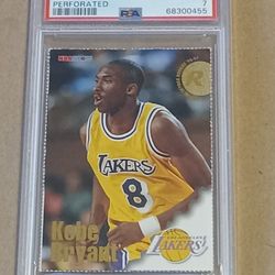 1996 Kobe Bryant Perforated Psa 7 Card