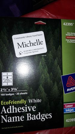 NEW Adhesive Name Badges $8