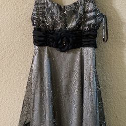 Black n silver dress