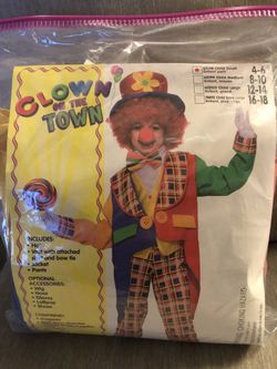 Child Clown Costume (size 4-6)