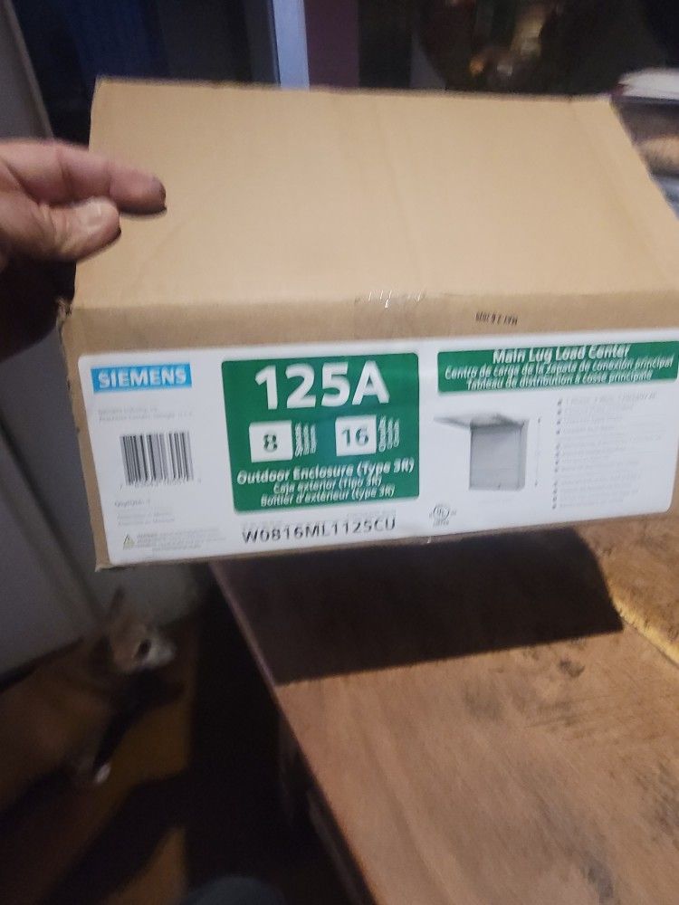 Siemans 125 Amp Main Lug Outdoor Panel