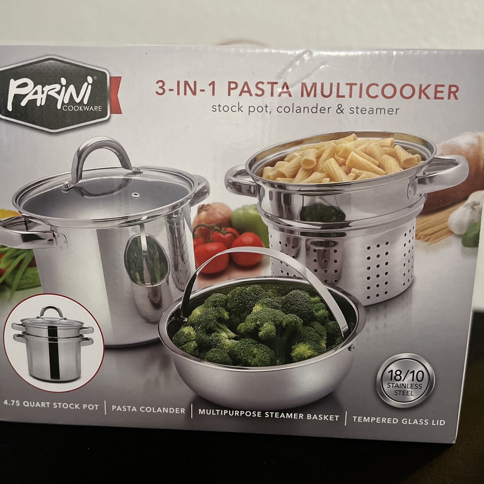 parini cookware set stainless steel cooking