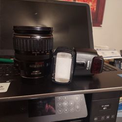 canon 28-135 ultra sonic lens with stabilizer and canon 430ex canon flash