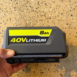 RYOBI 40V Lithium-Ion 8.0 Ah High Capacity Battery