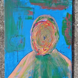 Abstract Artwork Acrylic Painting on Canvas 20" x 16" *50.00 Firm* Home Decor Art