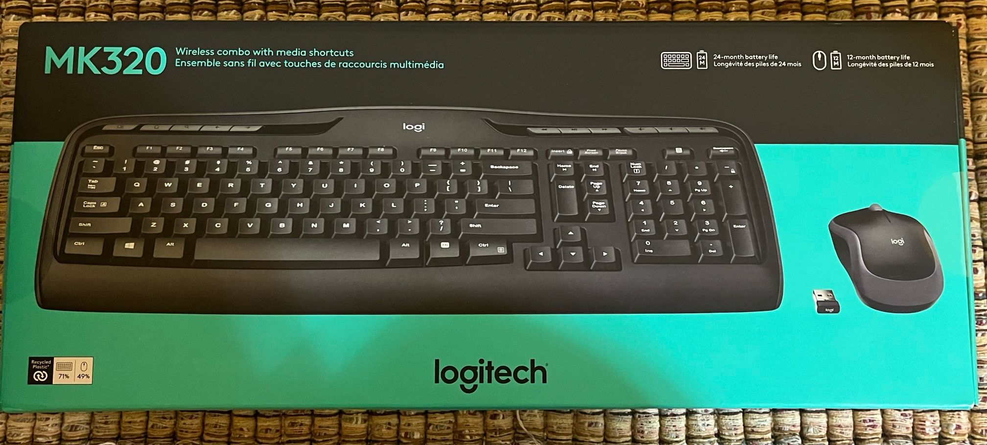 NEW Logitech Wireless Keyboard & Mouse Bundle