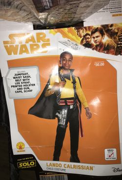 Lando Calrissian costume size small for kids