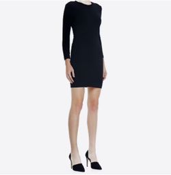 Rag And Bone Long Sleeve Cutout Bodycon Mini Dress Black Dress Sz XS