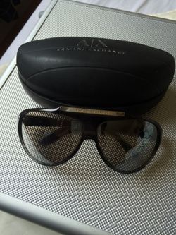 Armani Exchange black tinted lens sunglasses