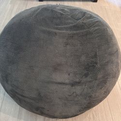 Large Oversized Gray Bean Bag Chair – Super Comfy 