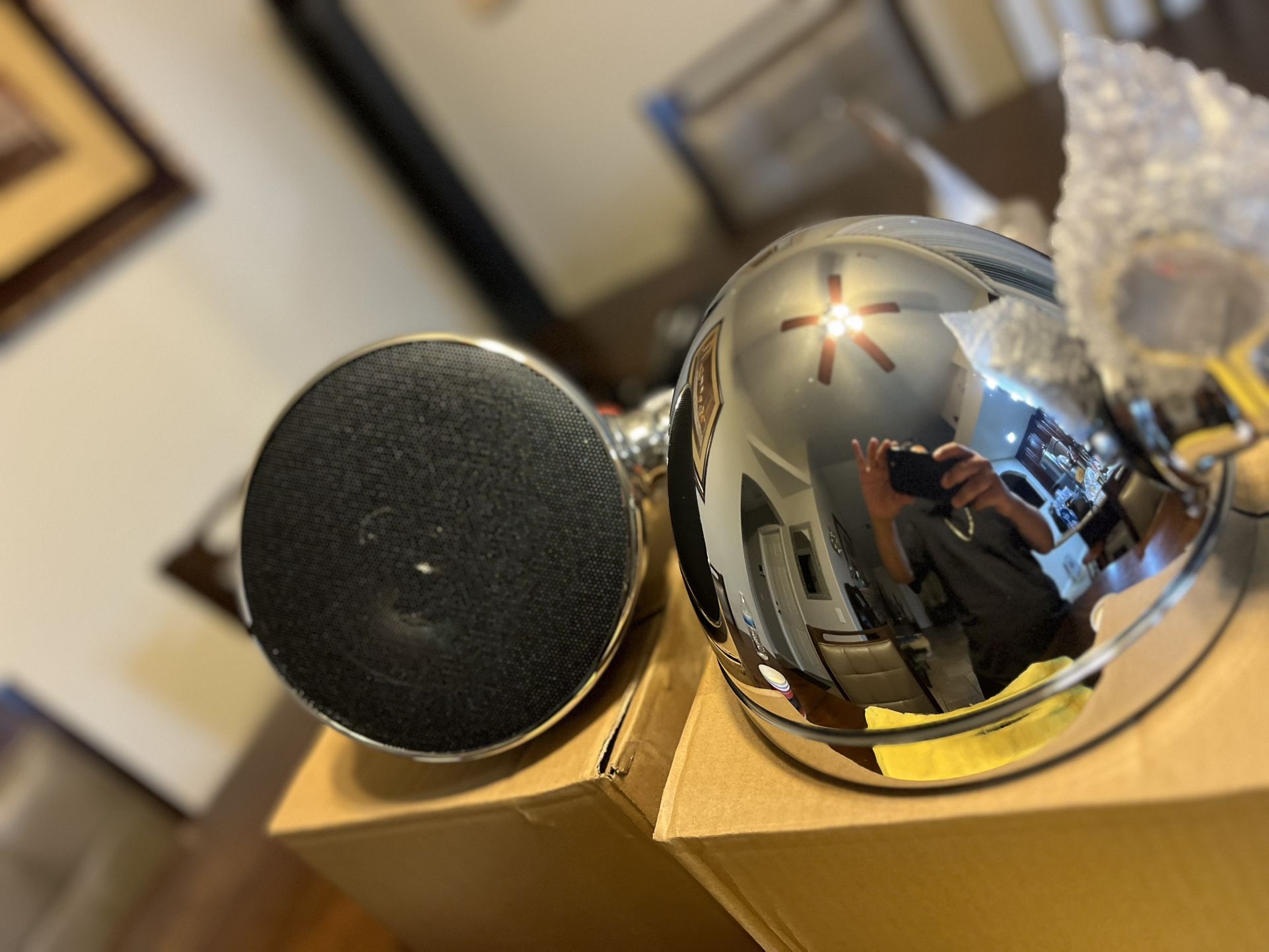 Motorcycle Chrome Speaker Pods