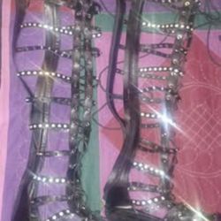 Black&Silver Gladiator Sandals 