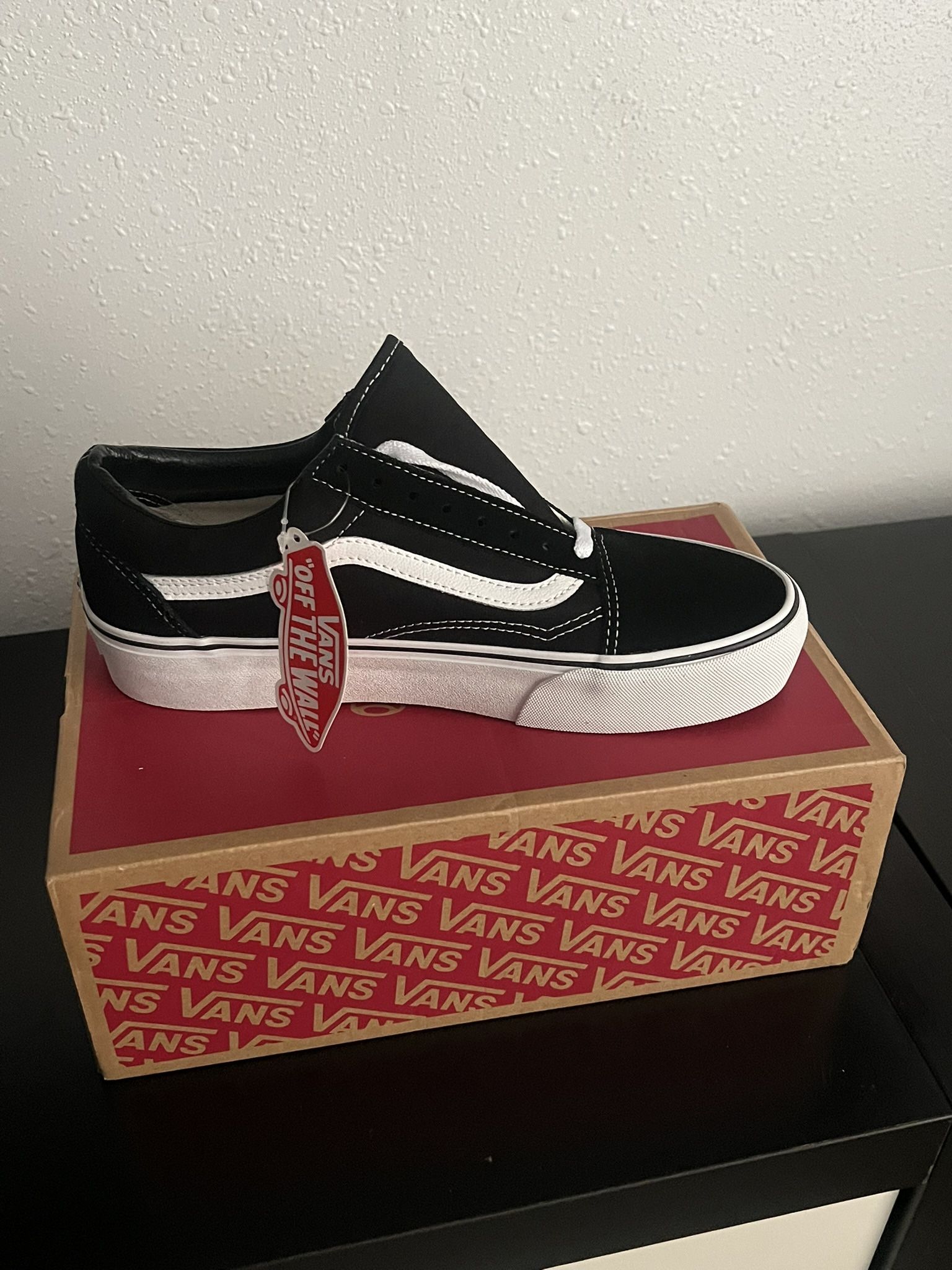 Black & White Platform Vans
