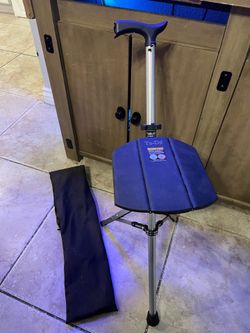 STEP2GOLD | Ta-Da Chair | Trekking Hiking Pole | Black | 33.4” |