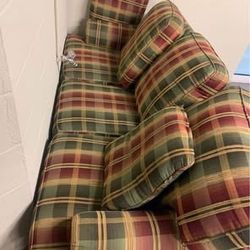 Plaid Sofa