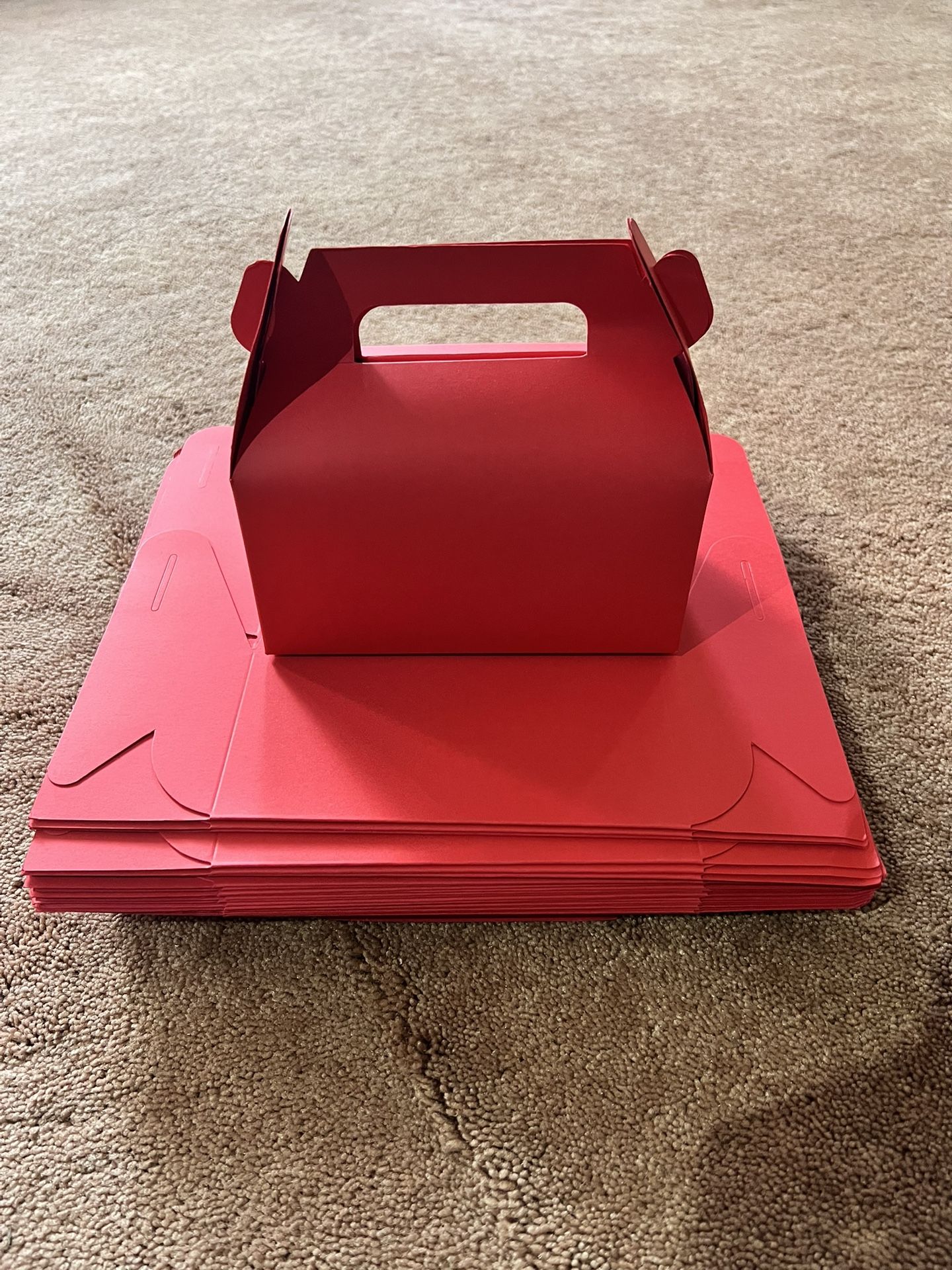 Red Gable Gift Boxes Pack Of 49