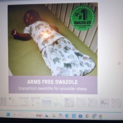 Swaddle Me Convertible Swaddle, Sz L 3-6 MO, NEW