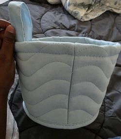 Cloud island quilted storage bin