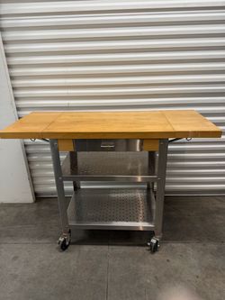 John Boos Cucina Americana Butcher-Block Kitchen Cart