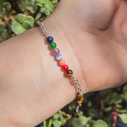 pulcera artesanal plata 925 7 potencias 