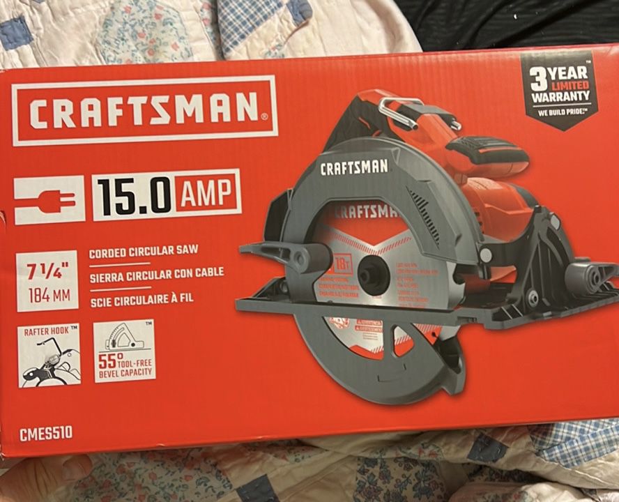 Brand New Craftsman CMES510 15.0 Amp Circular Saw 