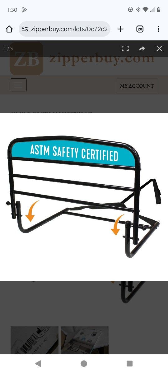 30" Bed Safety Rails Universal Fit