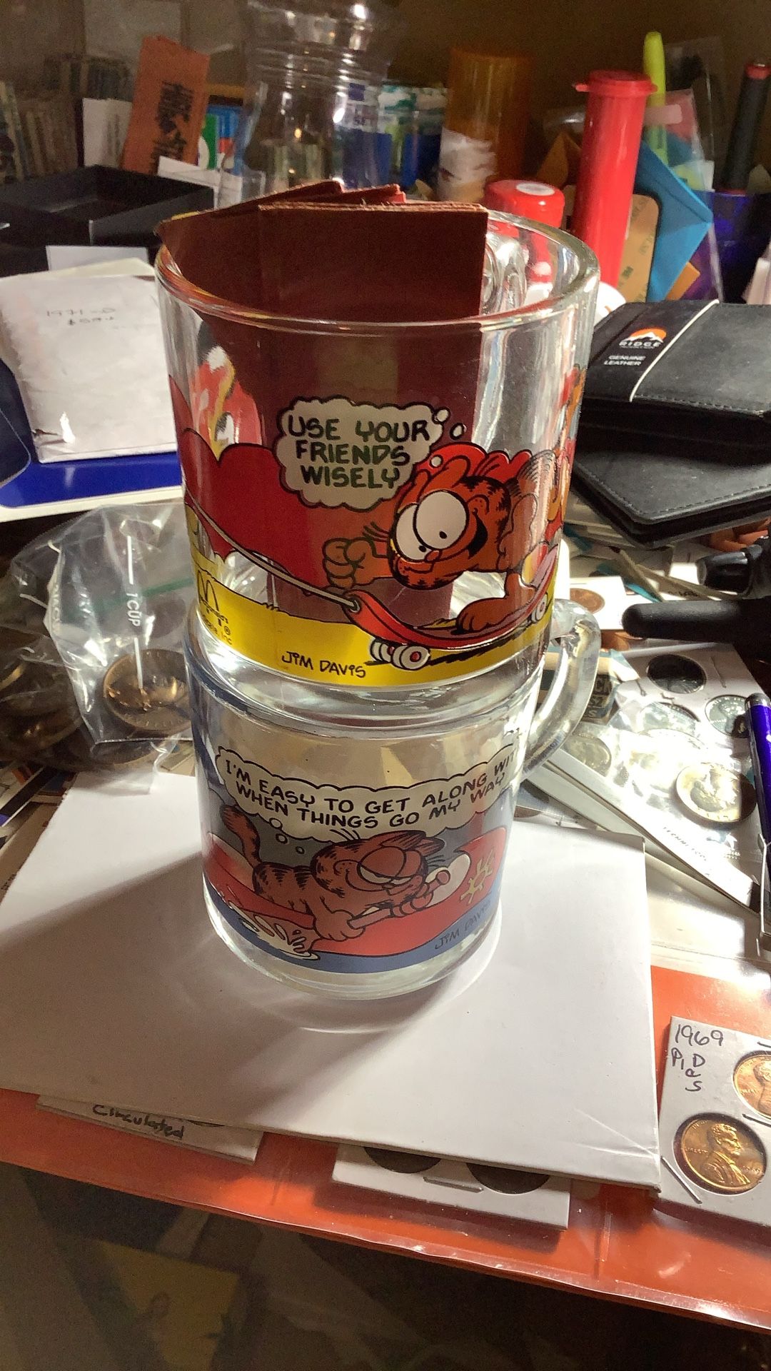 McDonald’s * 1978 Garfield Character Coffee Mugs For Sale 