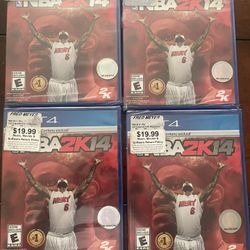 Sealed NBA 2k14 PS4 Games, NEW 