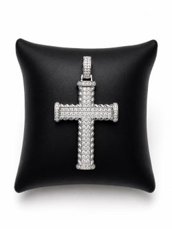925 Sterling Silver 2.20CT MOISSANITE Cross Men’s Pendant