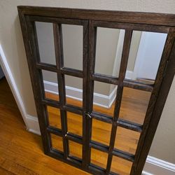 Wall Window Pane Mirror
