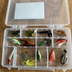 fishing tackle box with lures $40