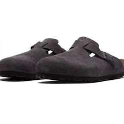 Birkenstock Velvet Gray (size 9 mens)