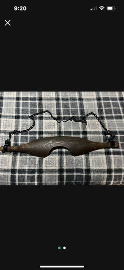 Hand Carved Wooden Shoulder Yoke