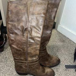 Long Brown Boots