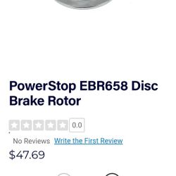  Audi 2000-2004 PowerStop EBR658 Disc Brake Rotors PAIR