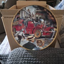 This Is A Collection Plate. The 1922 Ahrens -Fox Plate 