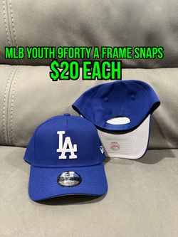 MLB new era Los Angeles dodgers blue 9forty a frame YOUTH SnapBack hats