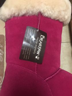 Bear Paw / Size 8 / Hot pink Suede Boots 