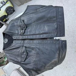 Espinoza leather vest