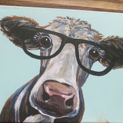 Cute and Smart Baby Cow( Perfect For A Nursery Or Little Kid Room