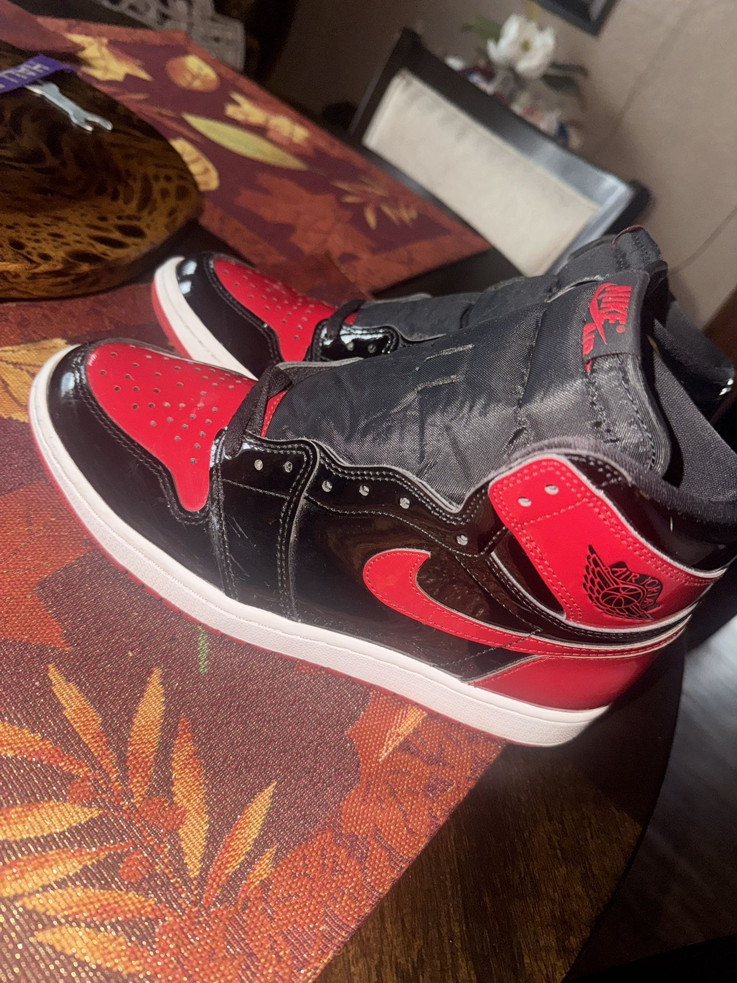 Jordan 1 Patten Leather Bred
