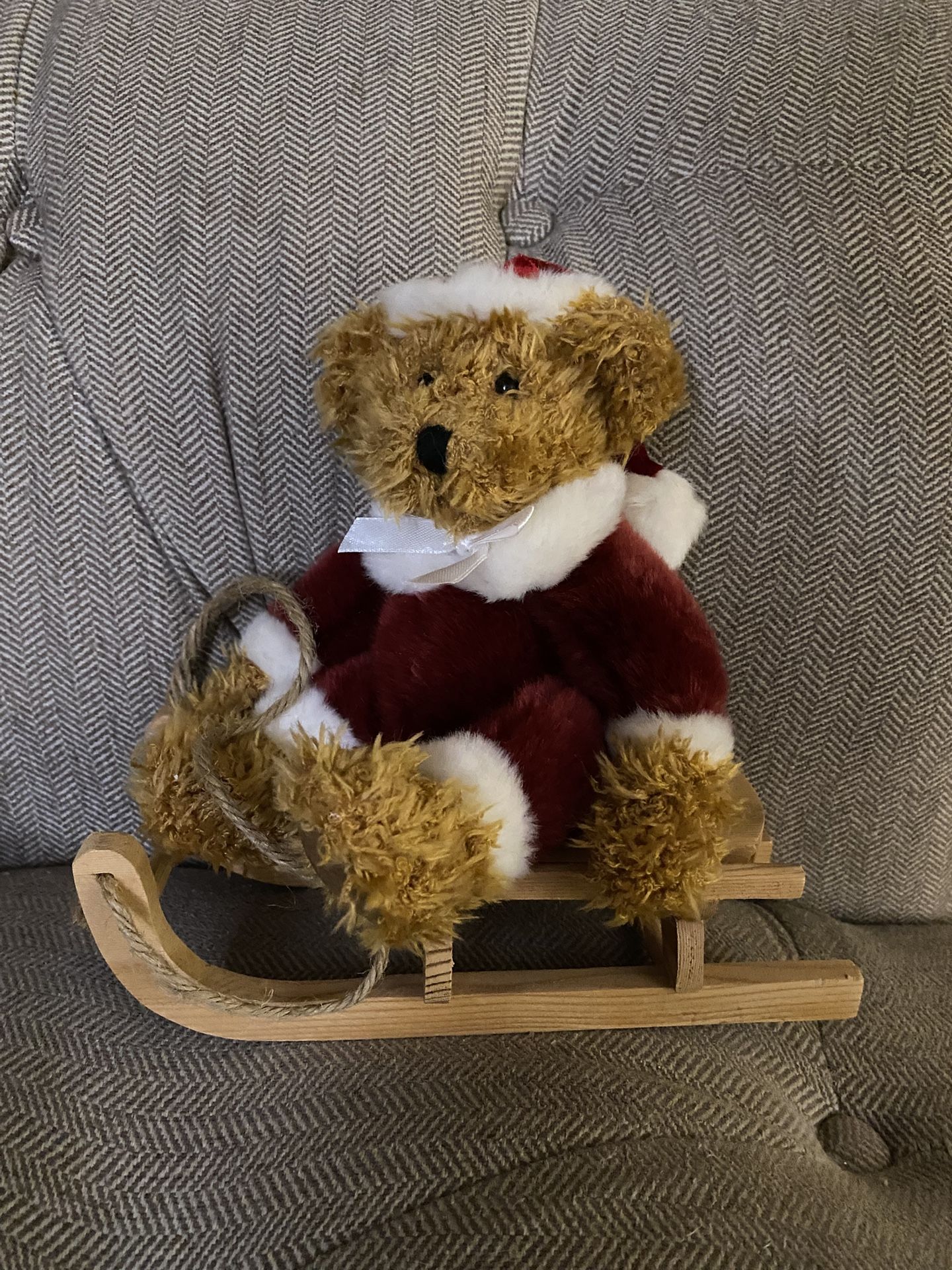 Teddy Bear on a Sled 